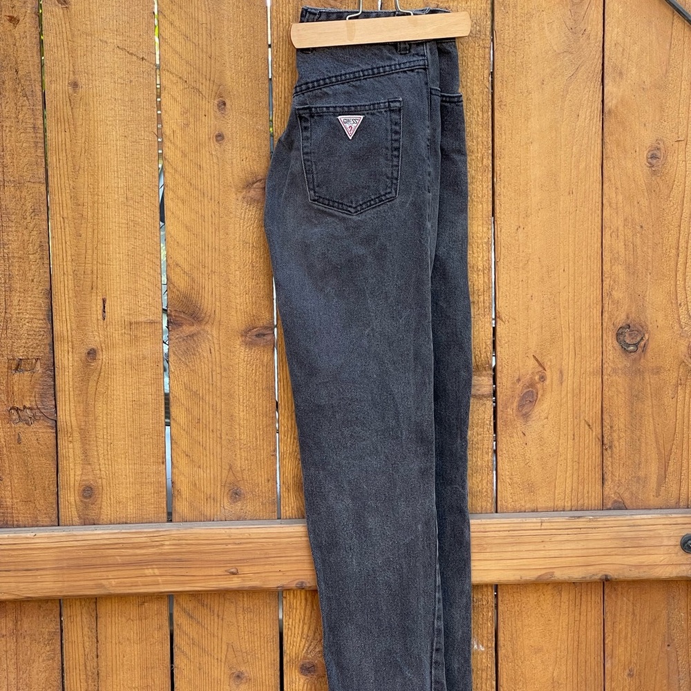 Guess black mom jeans